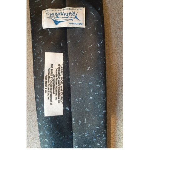 Vintage The Three Stooges Original Ralph Marlin Tie Larry, Moe and Curley - Picture 2 of 2